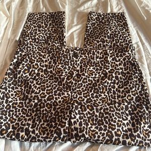 J.Crew leopard print pants